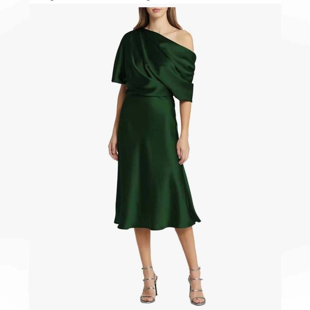 (2 Total) Elegant Green Off-Shoulder Dresses